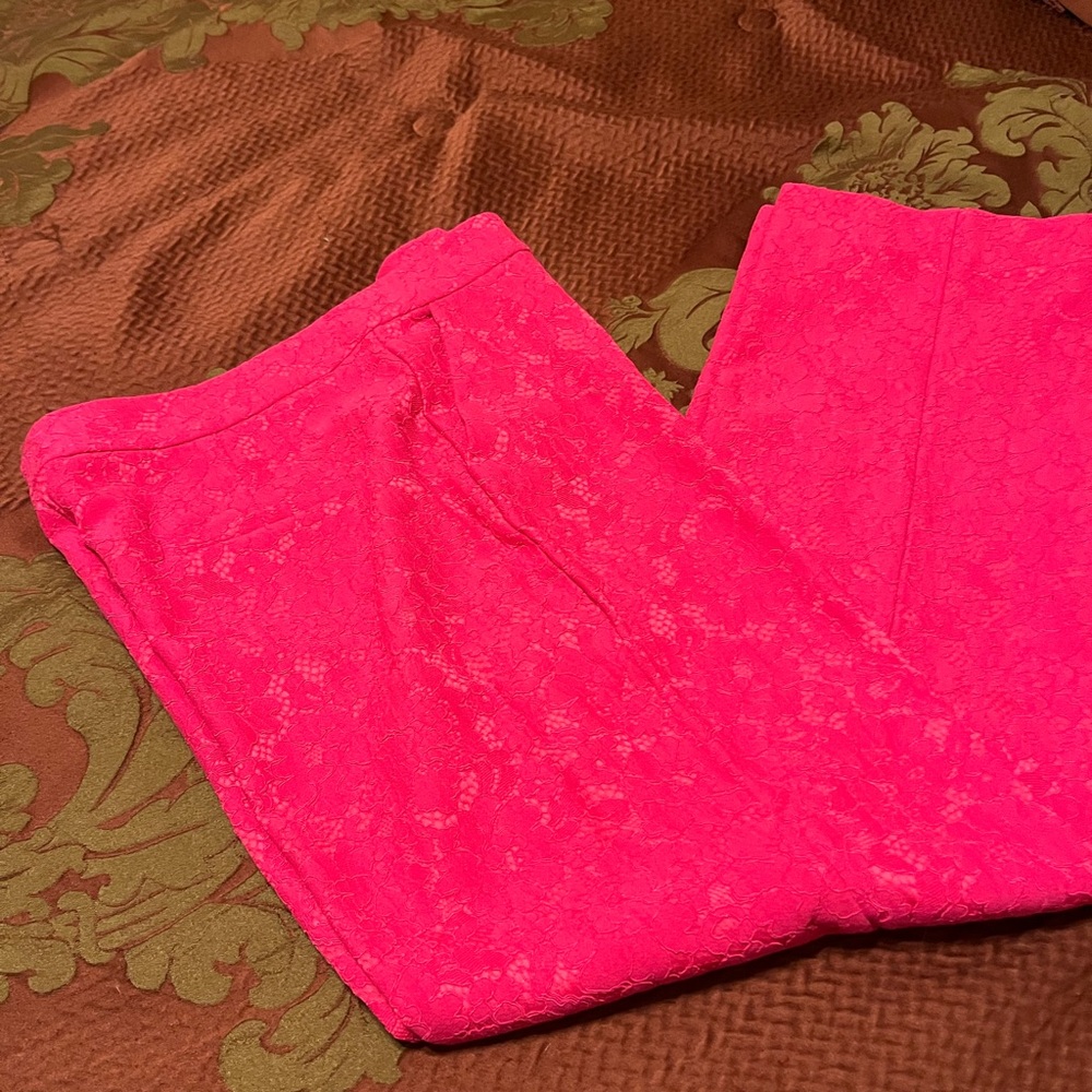 Boston Proper Pink Lace Pants
